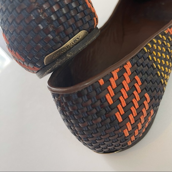 Burberry Multicolor Woven Leather Ballet Flat Size 40.5 - Picture 13 of 15